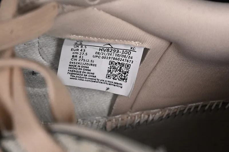 All categories Air Jordan Jordan series basketball shoes Air Jordan 1 Low Rui Hachimura x Air Jordan 1 Low OG "Oatmeal" AJ1 Joe 1 Hachimura co-branded low-top cultural casual sneakers HV8293-100